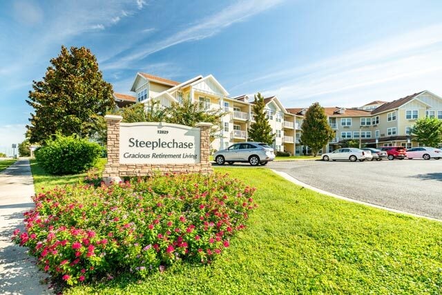 Exterior view of Steeplechase Gracious Retirement Living