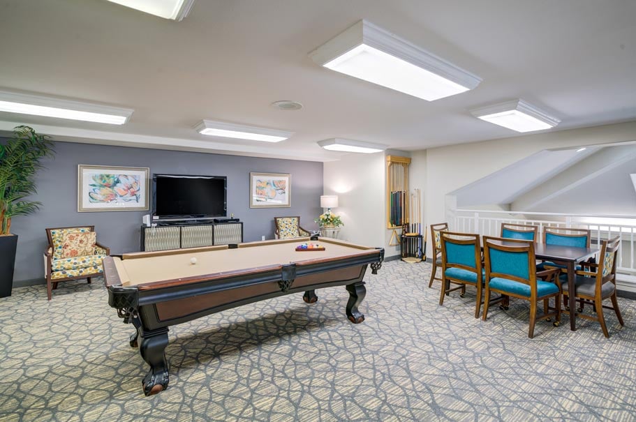 The game room at Steeplechase